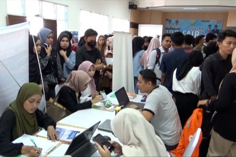 Ribuan pencari kerja di Sulawesi Tenggara serbu Samudra Job Fair