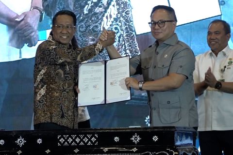 Perkuat koordinasi, Kemenkum teken nota kesepahaman dengan 20 K/L