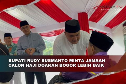Bupati Rudy Susmanto minta jamaah calon haji doakan Bogor lebih baik
