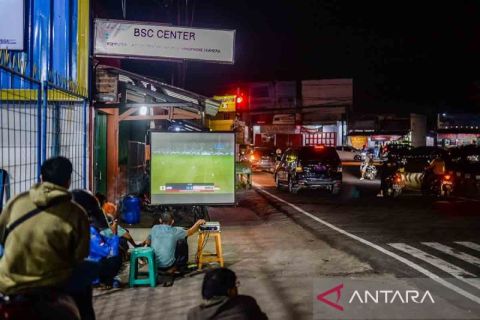 Nobar Timnas Indonesia lawan Jepang di sejumlah kota