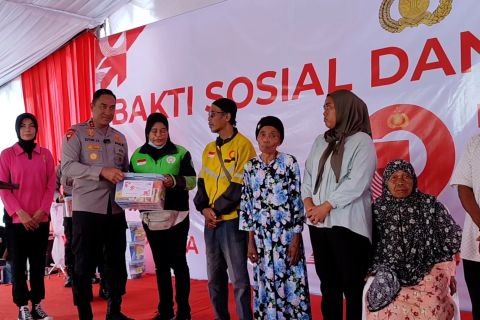 Ribuan warga Serang manfaatkan layanan kesehatan gratis Polda Banten