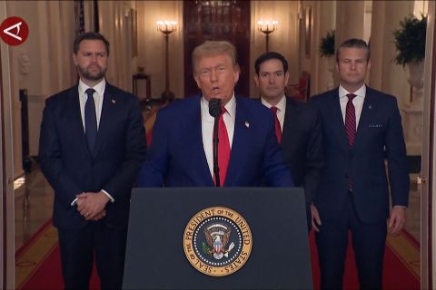Trump klaim fasilitas nuklir utama Iran hancur total oleh serangan AS