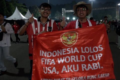 Suporter optimistis Skuad Garuda mampu tumbangkan timnas China