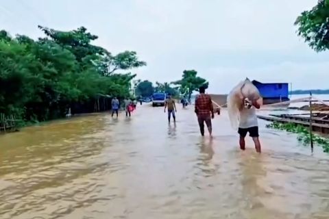 Banjir di India, jumlah warga terdampak mencapai setengah juta jiwa