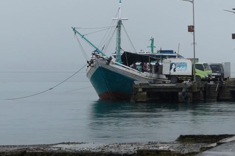 Gelombang tinggi, KSOP Ambon larang kapal nelayan dan feri berlayar
