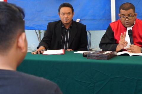 Pelanggar lalu lintas di Gorontalo jalani sidang di tempat