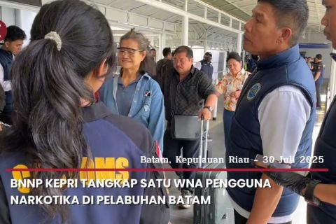 BNNP Kepri tangkap satu WNA pengguna narkotika di Pelabuhan Batam