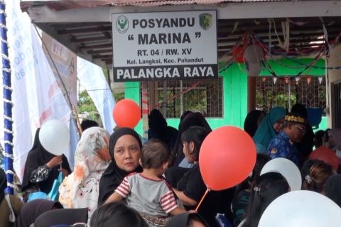 Semarak layanan Posyandu rayakan Harganas ke-32 di Palangka Raya