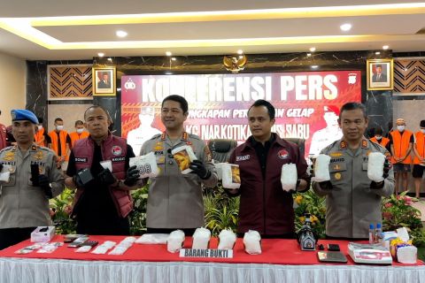 Polrestabes Makassar amankan 13,3 kg sabu jaringan internasional