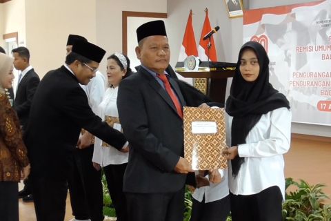 Puluhan ribu warga binaan lapas se-Sumatera Utara terima remisi HUT RI