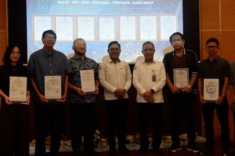 Babel terbitkan sertifikat mutu bagi tujuh usaha perikanan