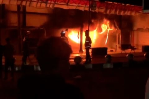 Kebakaran besar landa Pasar Utama Kota Payakumbuh