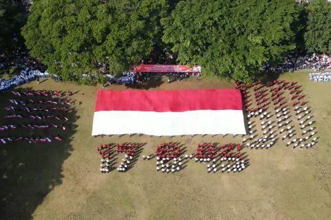 Kodim Temanggung kuatkan jiwa nasionalisme para siswa melalui kirab