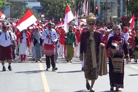 Tanam nilai dan semangat kepahlawanan lewat Karnaval Juang di Kendari