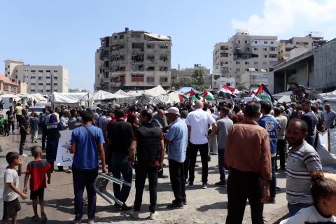 Warga Palestina di Gaza demo tuntut akhiri perang