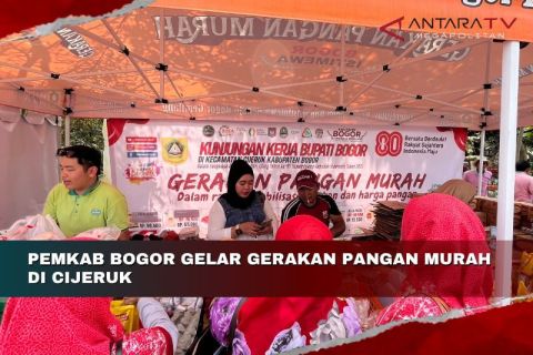 Pemkab Bogor gelar Gerakan pangan murah di Cijeruk