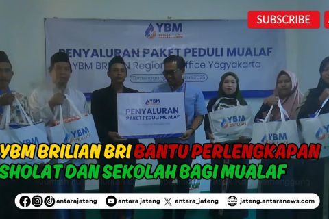 YBM BRILIan BRI Bantu Perlengkapan Sholat Dan Sekolah Bagi Mualaf