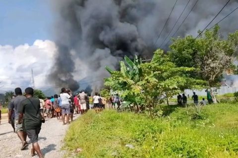 Aparat luka-luka saat redam kerusuhan antarpelajar di Yalimo