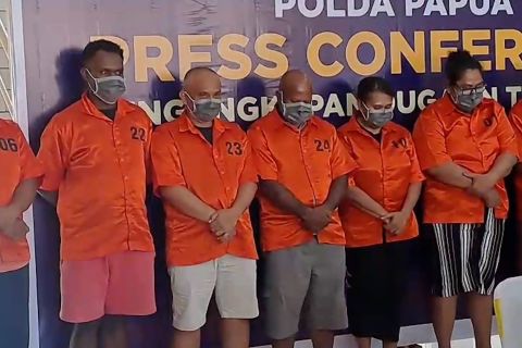 Polda Papua tahan 9 tersangka korupsi Dana Desa Rp168 M di Lanny Jaya