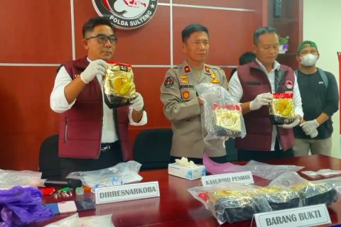 Polda Sulteng gagalkan peredaran 7,2 kg sabu di Kota Palu