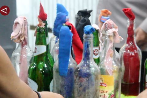 Polisi ungkap perakitan bom molotov sebelum unjuk rasa di Samarinda