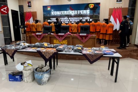 Polres Malang tetapkan 21 tersangka perusakan pos polisi