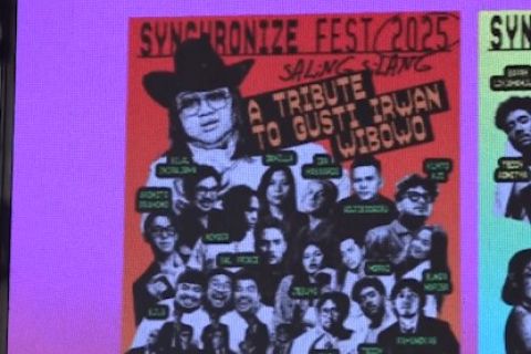 Tribute to Gustiwiw dihadirkan saat gelaran Synchronize Fest 2025