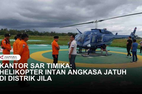 UPAYA EVAKUASI KORBAN JATUHNYA HELI INTAN ANGKASA DI JILA, MIMIKA