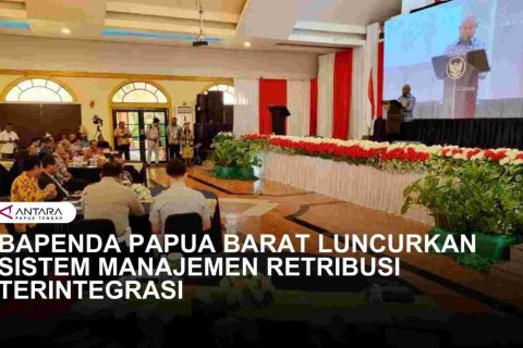 PELUNCURAN SISTEM MANAJEMEN RETRIBUSI TERINTEGRASI PAPUA BARAT