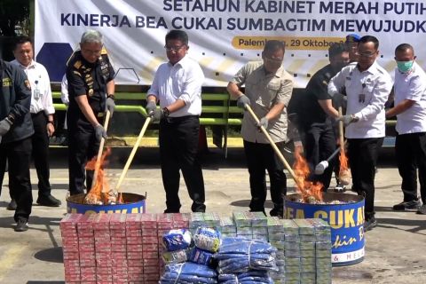 Bea Cukai Sumbagtim selamatkan negara dari kerugian Rp10,4 Miliar