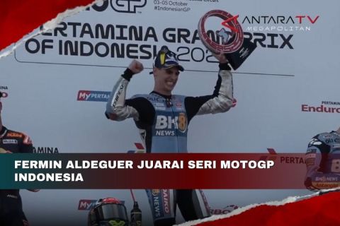 Fermin Aldeguer juarai seri MotoGP Indonesia