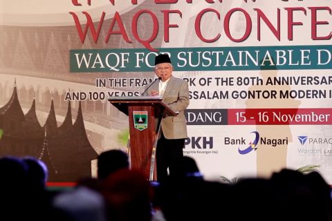 Ma'ruf Amin jelaskan alasan wakaf Indonesia belum tergarap optimal