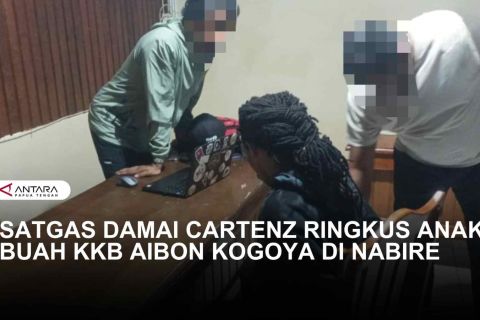 ANAK BUAH AIBON KOGOYA DIRINGKUS APARAT SATGAS ODC DI NABIRE