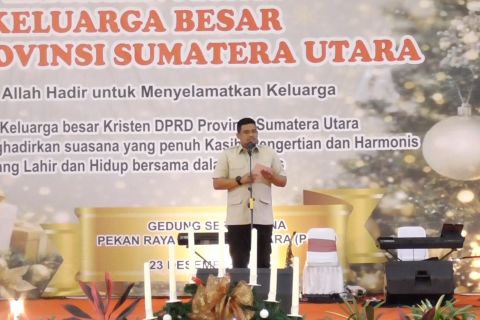 Bobby Nasution imbau warga Sumatera Utara rayakan Natal dengan khidmat