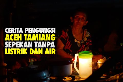 Cerita pengungsi Aceh Tamiang sepekan tanpa listrik dan air bersih