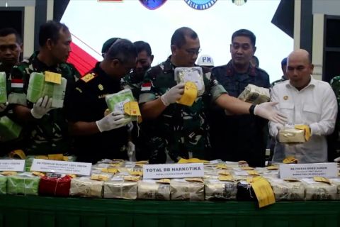 Satgas Pamtas TNI AD gagalkan penyelundupan 115 kg sabu