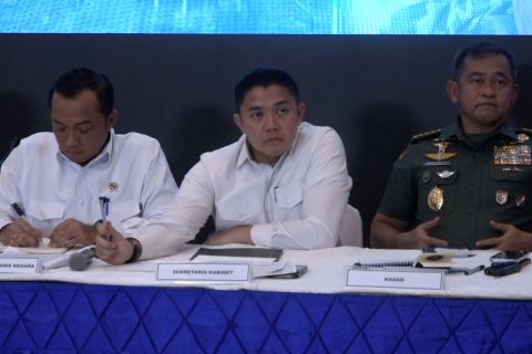 Seskab sampaikan pesan gotong royong dalam pemulihan pasca bencana