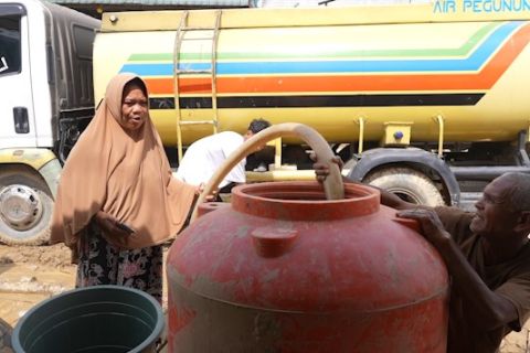 Pascabanjir, warga Aceh Tamiang mulai mendapatkan akses air bersih