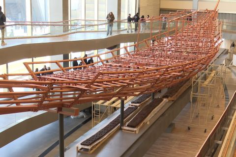 Kapal kuno Firaun mulai direstorasi di Grand Egyptian Museum