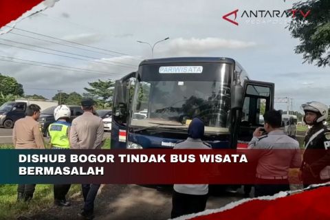 Dishub Bogor tindak bus wisata bermasalah