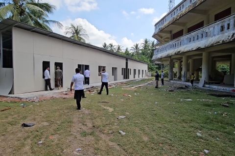 10 unit Huntara di Blang Mangat dikebut selesai sebelum Ramadhan