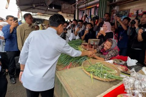 Cek pasokan pangan, Wapres tinjau Pasar Cikurubuk Tasikmalaya