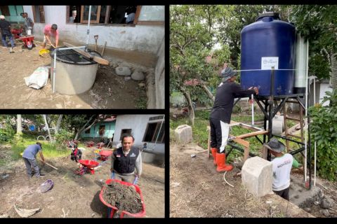 Fasilitas air bersih bagi rumah ibadah di Guguak Malalo mulai dibenahi