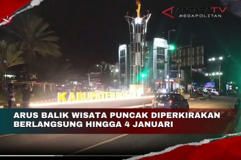 Arus balik wisata Puncak diperkirakan berlangsung hingga 4 Januari