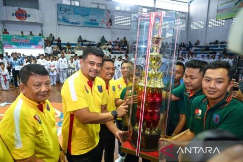 Gubernur Sumut minta atlet karate jaga nilai sportivitas generasi muda