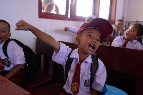 Psikososial menyenangkan, ajak siswa di Tapsel hilangkan kesedihan