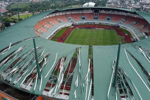 SKPD Kabupaten Bogor bahu-membahu tangani kerusakan Stadion Pakansari