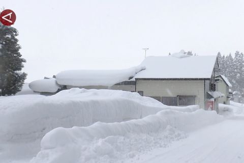 Penampakan salju tebal di Jepang, pasutri lansia ditemui tak bernyawa