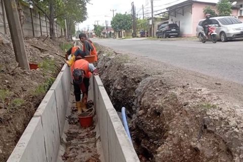DPU Cilegon Banten kebut pembangunan drainase di jalur mudik