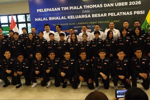 PBSI lepas keberangkatan Tim Thomas dan Uber Indonesia ke Denmark
